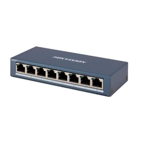 SWITCH 8P HIKVISION L2. UNMANAGED 8 GIGABIT RJ45