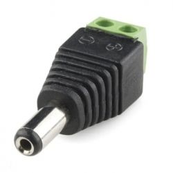 Conector Macho 12V DC - Tornillo, Iflux