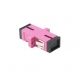 ADAPTADOR FIBRA SC/UPC MM OM4 SIMPLEX COLOR VIOLET
