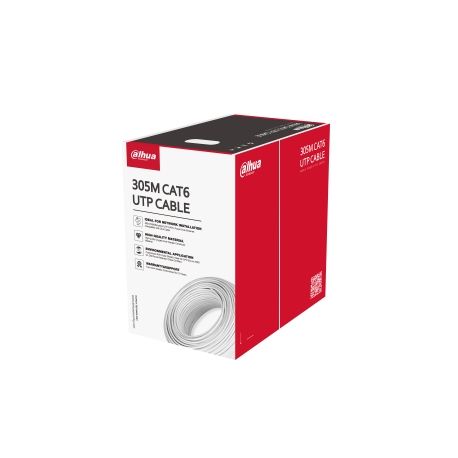 Cable UTP Dahua Cat 6 100% cobre 0.45mm 305 m