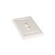 Placa frontal Panduit NetKey de 2 puertos