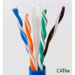 CABLE CAT6E DOBLE FORRO CON MENSAJERO 300M