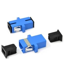Adaptador FO monomodo SC/UPC Simplex Empaque de 4