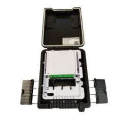 Caja de fibra óptica poblada ABS 8 Adaptadores SC