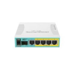 Routerboard 5 puertos Gigabit Ethernet PoE 802.3at