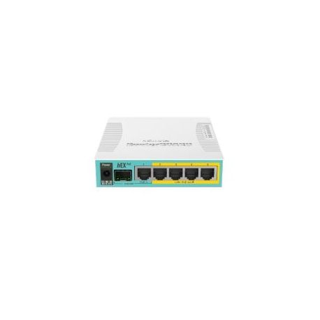 Routerboard 5 puertos Gigabit Ethernet PoE 802.3at