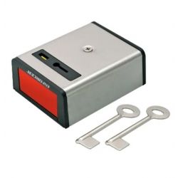 BOTON DE PANICO METALICO NC CON LLAVE SS-077Q