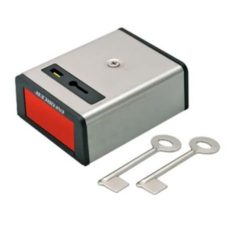 BOTON DE PANICO METALICO NC CON LLAVE SS-077Q