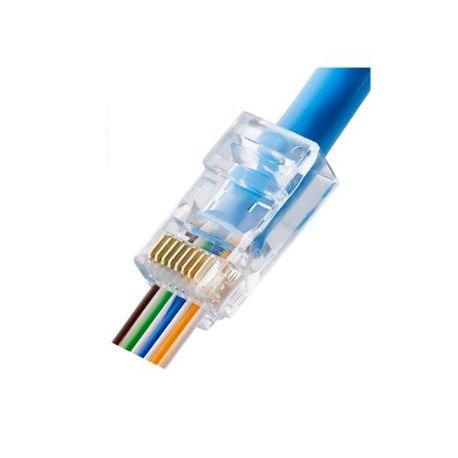 Terminal RJ45 plug CAT6A Blindado