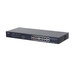 SWITCH DAHUA 18 PUERTOS GIGA POE 130 W