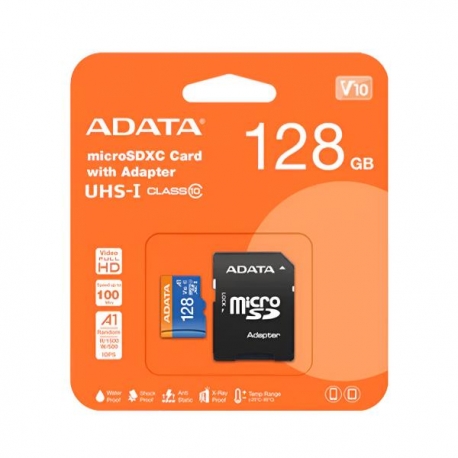 MEMORIA MICRO SD 128GB CLASE 10 ADATA