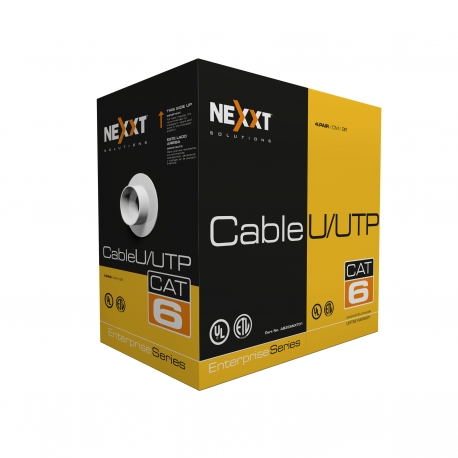 Caja de Cable de Red UTP Cat 6 NEXXT Color Gris