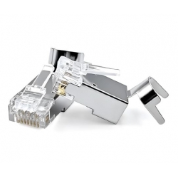 Terminal RJ45 plug CAT6A Blindado EASY