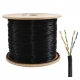 CABLE UTP TEKLINK CAT5E EXTERIOR POR METRO NEGRO