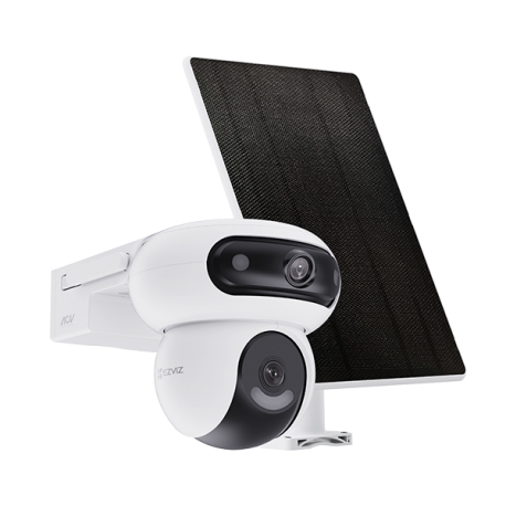 Kit Ezviz HB90 doble lente 2K con panel solar