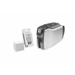 KIT ZEBRA ZC300/DUAL USB/ETHERNET 200 CARD, RIBBON