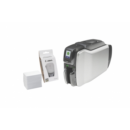 KIT ZEBRA ZC300/DUAL USB/ETHERNET 200 CARD, RIBBON