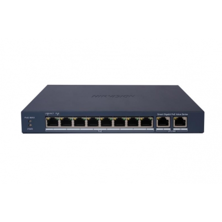 Switch Hikvision Gigabit PoE+ 8P VLAN 802.1Q