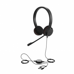 HEADSET JABRA EVOLVE 20 DUO MS USB A/C