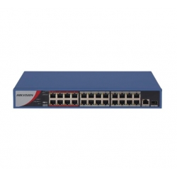 Switch PoE+ No Administrable, 24 Puertos 100 Mbps