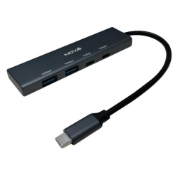 HUB NOVA USB-C 2 PUERTOS USB-A 3.2 Y 2 PUERTOS USB