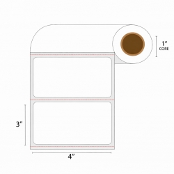 Rollo Etiqueta Transferencia Termica 4"(A) x 3"(L)