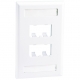 PLACA FRONTAL PN 4PUERTOS MINICOM BLANCO