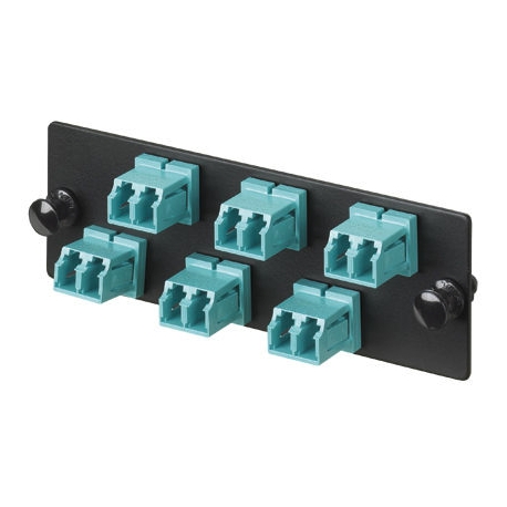 Adaptador de fibra Opticom OM4, 6 dúplex LC