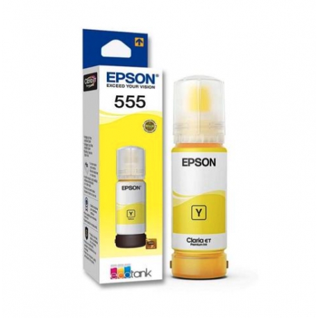 Tinta Epson T555 Amarilla EcoTank L8160, L8180
