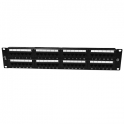 PATCH PANEL CAT 6A 48 PUERTOS UTP UL RACK 1U