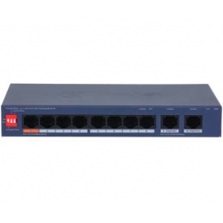 SWITCH CLOUD DAHUA 8 POE 100MBPS + 2 UPLINK GIGA 6