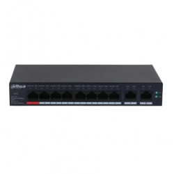 SWITCH CLOUD DAHUA 8 POE GIGA + 2 UPLINK GIGA 60W