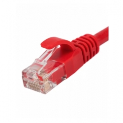 Patch Cord Cat6A Rojo 5 FT REDONDO Pack 5 Unidades