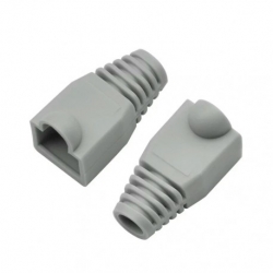 Botas para patch cord RJ-45 Gris paquete 50 Uni