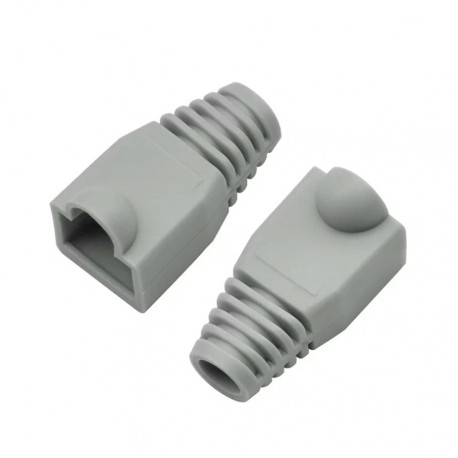 Botas para patch cord RJ-45 Gris paquete 50 Uni