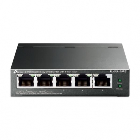 SWITCH TP LINK 5 PUERTOS RJ45 GIGABIT 4P POE+ Giga
