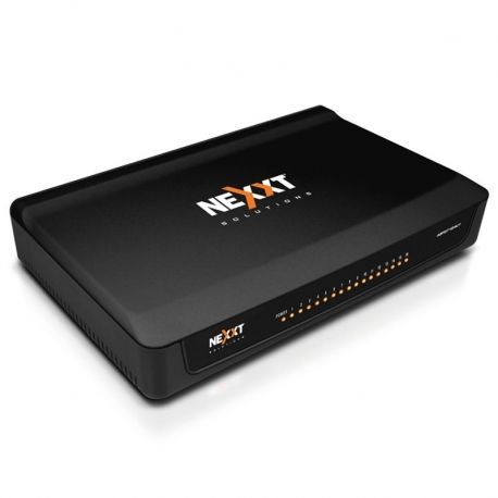 Switch Nexxt Naxos 1600 16 Puertos MegaE 3.2Gbps