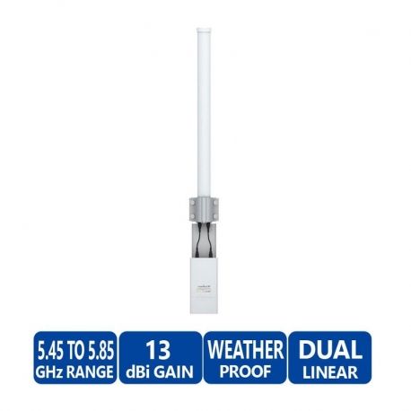 Antena Ubiquiti AMO-5G13 5 GHz 13 dBi y MIMO 2x2