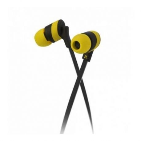 Audífonos KolorBudz Alámbricos 3.5 mm amarillo