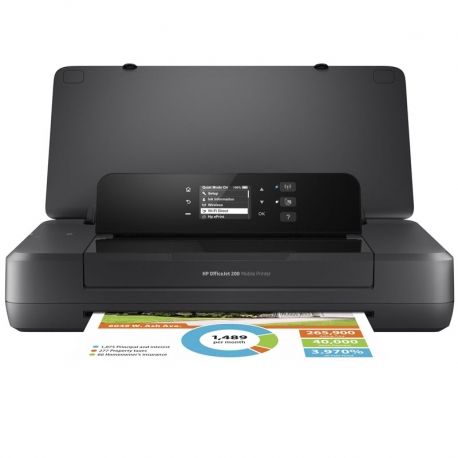 Impresora Móvil HP Officejet 200 USB Wi-Fi Negro