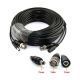 Cable Video BNC DC CCTV Sky USA CRC-BNC 15m Negro