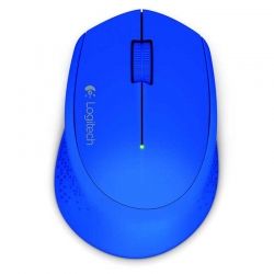 Mouse Logitech M280 Diestro Óptico 2.4 GHz Azul