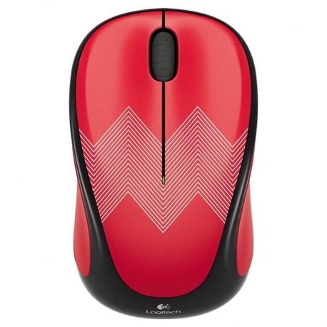 Mouse Logitech M317C Óptico 3 2.4 GHz Rojo Zigzag