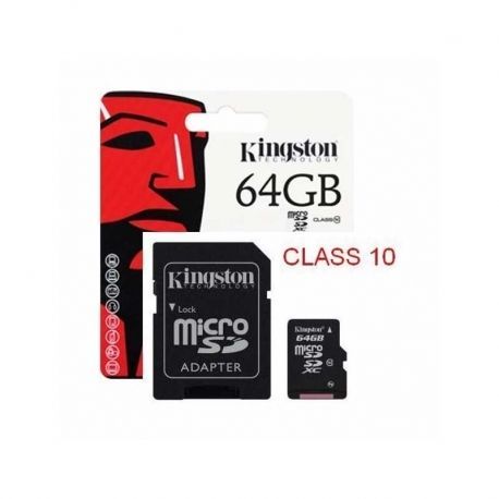 Memoria SD Kingston UHS-I10 64GB SDXC 45MB/seg
