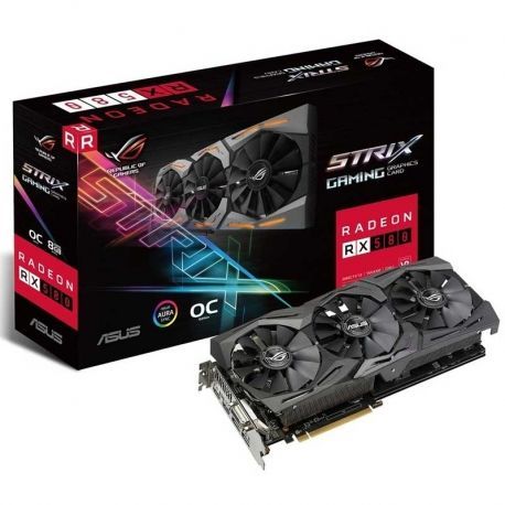Tarjeta de Video ROG RX580 8GB GDDR5 DVR 2 x HDMI