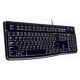Teclado Logitech K120 USB 2.0 Inglés Negro Plano