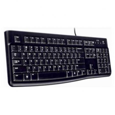 Teclado Logitech K120 USB 2.0 Inglés Negro Plano