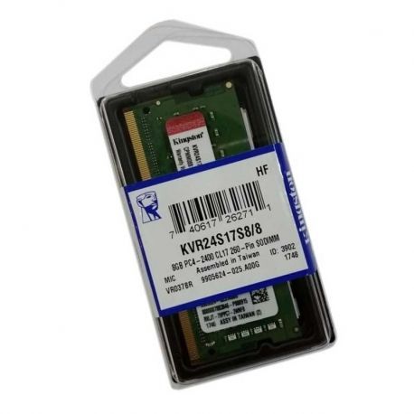 Memoria RAM Kingston 8G DDR4 SO-DIMM 2400 MHz