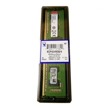 Memoria RAM Kingston 4GB DDR4 DIMM 288 2400MHz