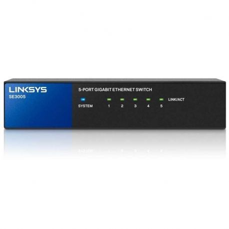 Switch Linksys SE3005 5p GigaE Montaje en Pared